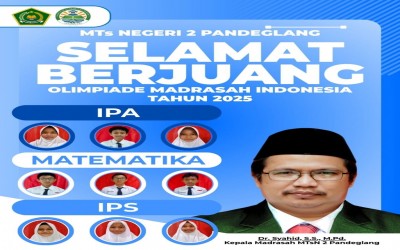 MTsN 2 Pandeglang Kirim Sembilan Siswa Terbaik Ikuti Olimpiade Madrasah Indonesia (OMI) Tingkat Kabupaten Tahun 2025 Bidang Sains